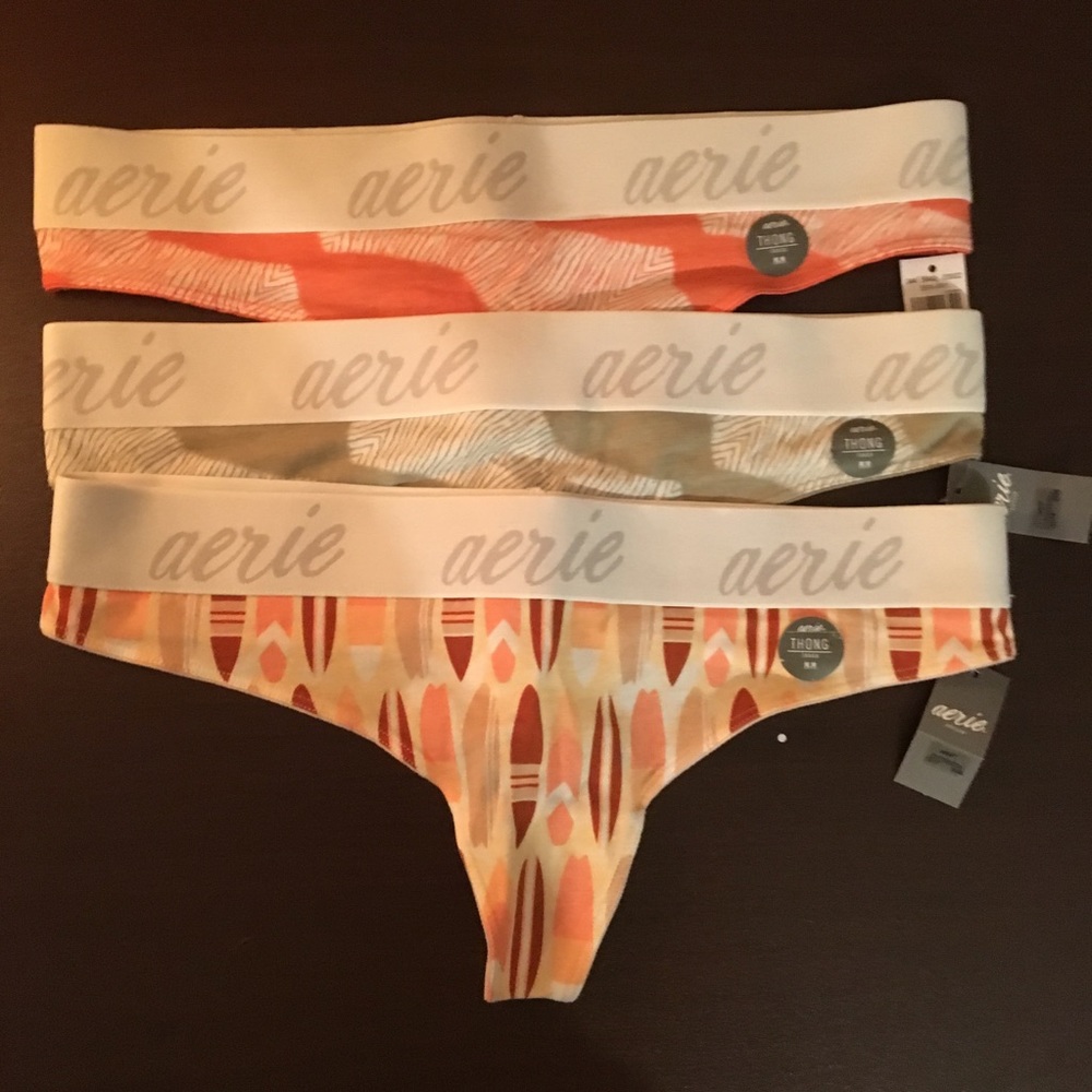 Aerie Medium Thong Bundle NWT